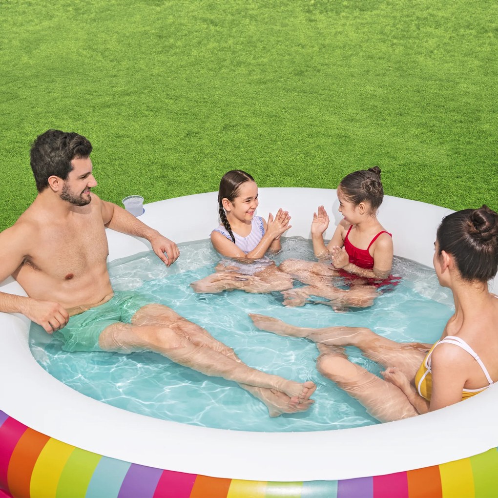 Basen dmuchany Rainbow Dreams™ 206 cm BESTWAY