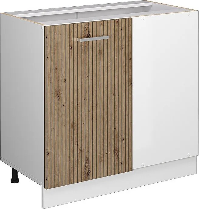 Szafka narożna dąb rzemieślniczy 86x46x81.6 r-line