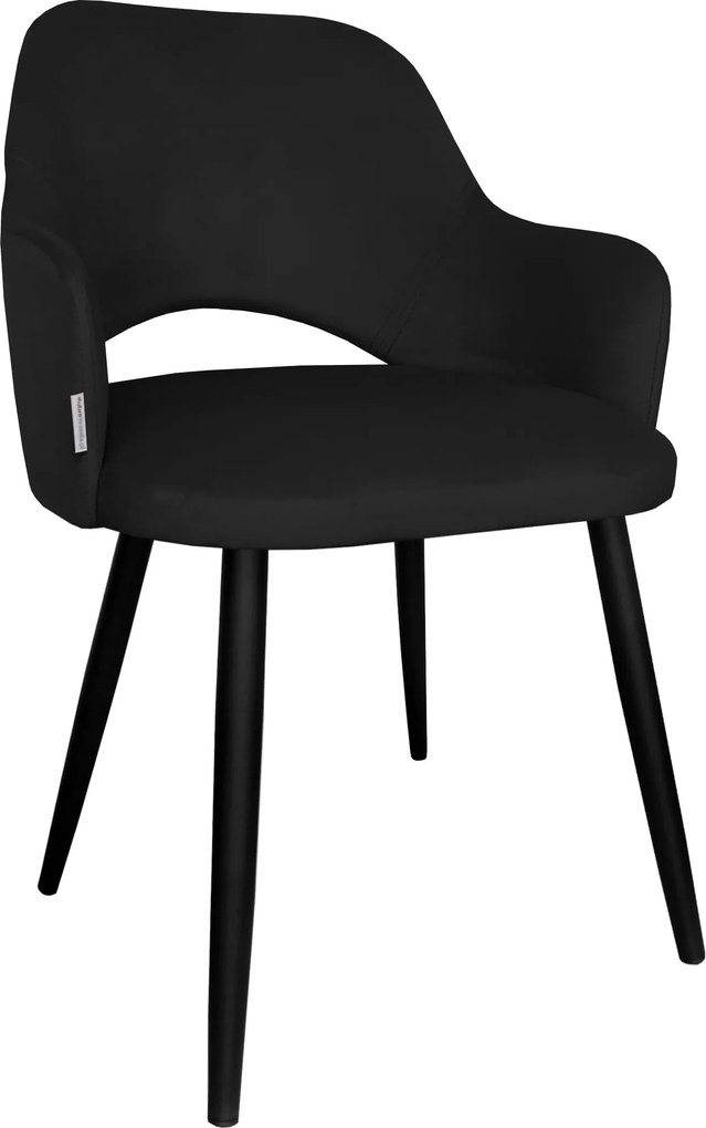 Krzesło Milano tkanina Welur noga metalowa : Kolor nogi - Czarna stożek, Kolor tkaniny - VELVET - MG19, Typ siedziska - Siedzisko stałe