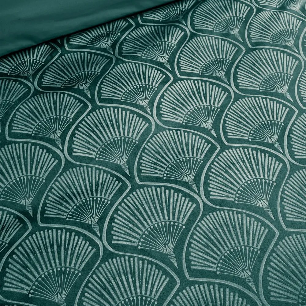 Zielona pościel dwuosobowa 200x200 cm Art Deco Pearl – Catherine Lansfield