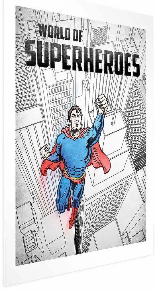 Plakat Superheroes 60x90 cm bez ramy z marginesem ARTGEIST B