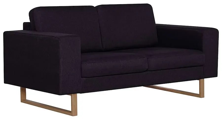 Elegancka dwuosobowa sofa Ladi 2X - czarna