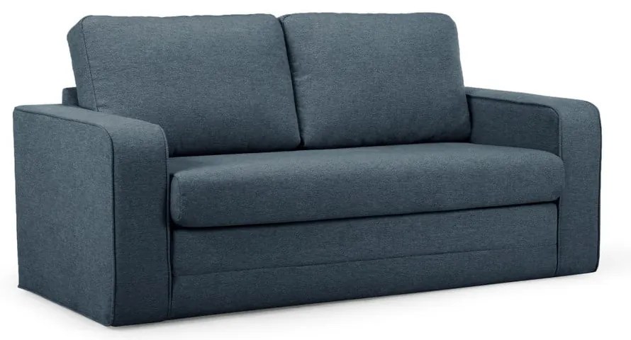 Niebieska rozkładana sofa 160 cm Come – Bobochic Paris