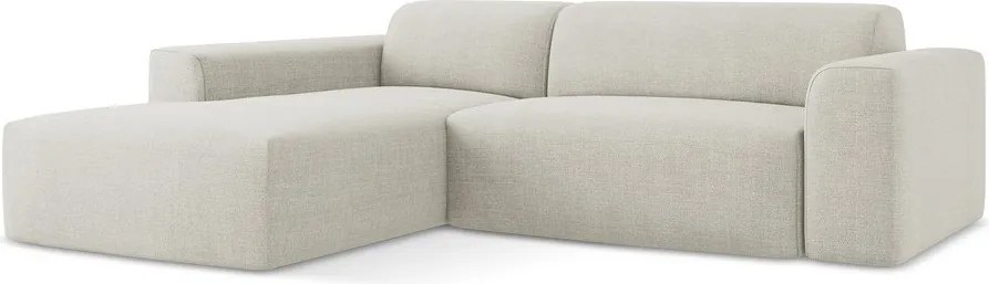 Beżowy narożnik (lewostronny/z szezlongiem) Keli – Makamii