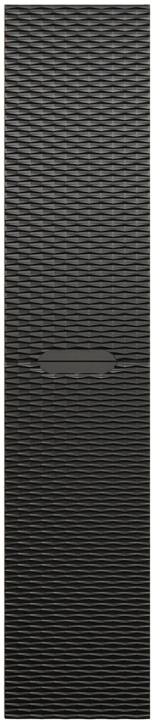 Czarny słupek łazienkowy z frontem 3D R6-E65