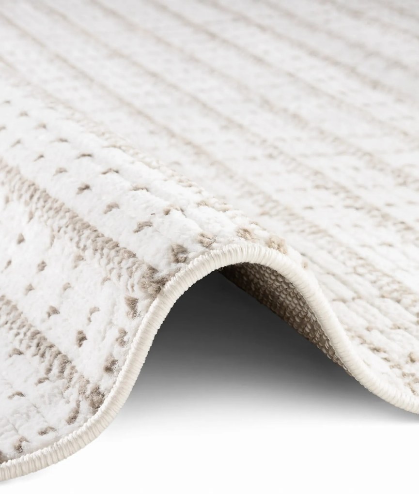 Dywan nowoczesny Jacky Kratka kremowo-beżowy 200 cm x 280 cm