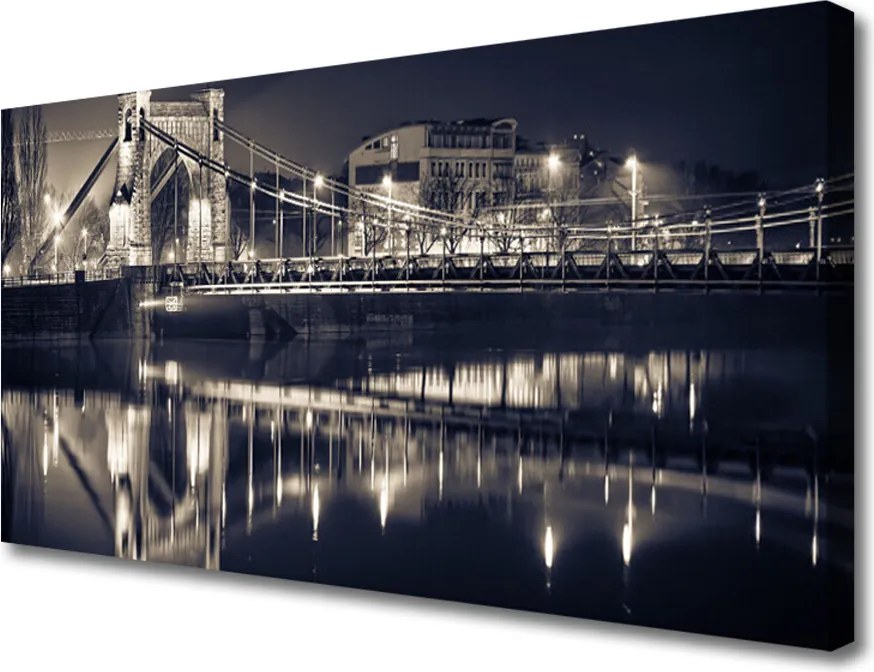 Obraz na płótnie Konstrukcja Stalowego Mostu