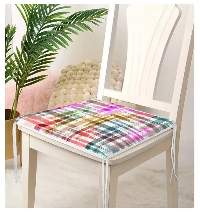 Poduszka na krzesło 40x40 cm Colour Crisscross – Mila Home