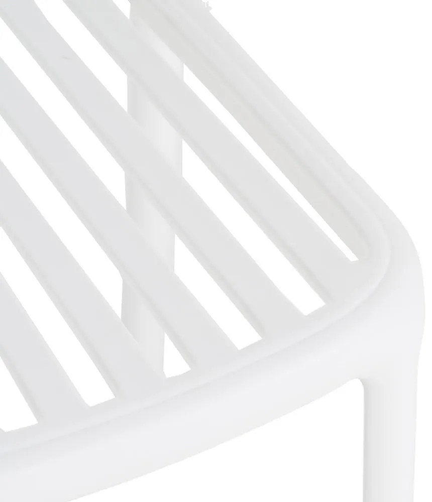 Białe plastikowe krzesło Alia – Ixia
