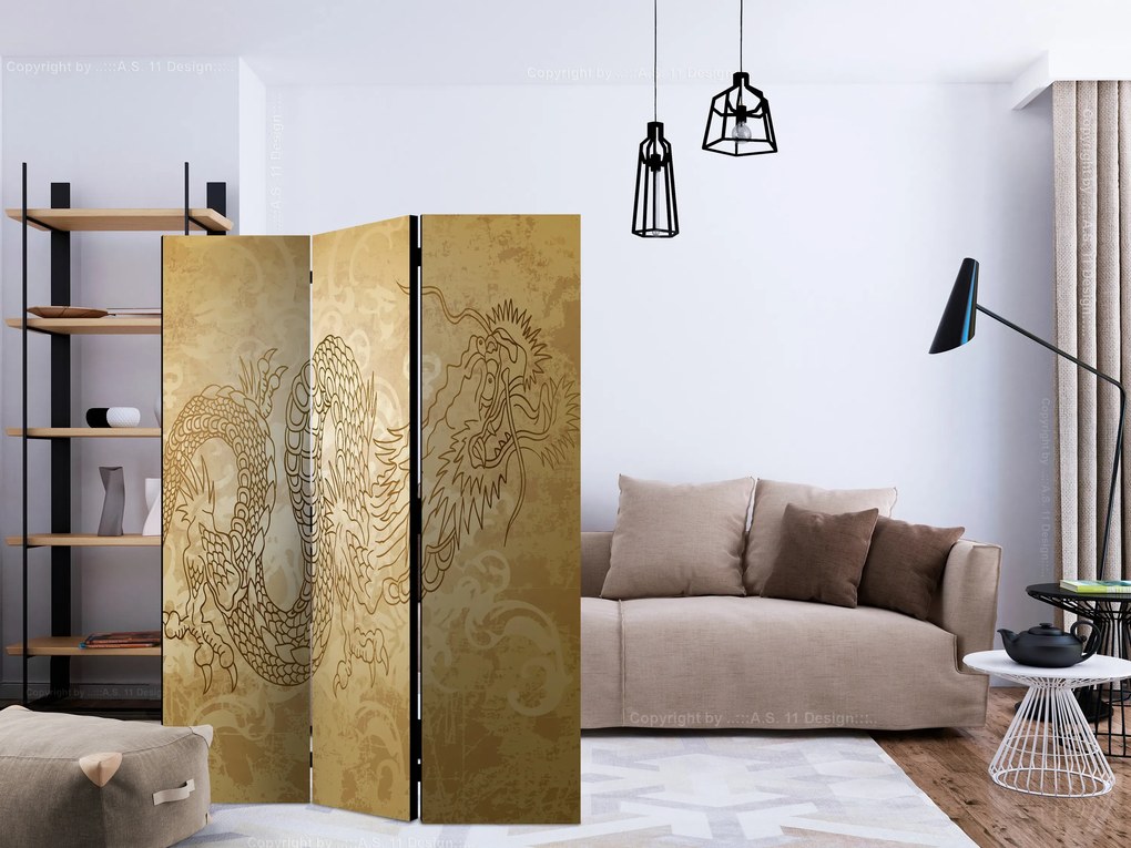 Parawan jednostronny Orient 135x172 cm 3-częściowy beżowy ARTGEIST B