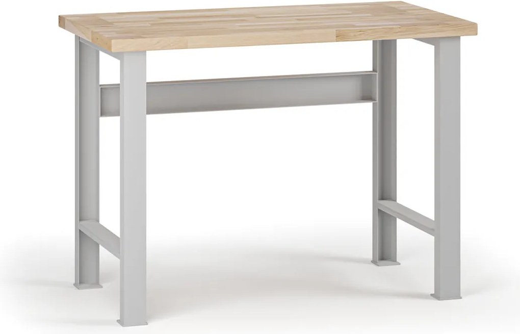 Stół warsztatowy G7, blat bukowy, 1200 x 685 x 840 mm