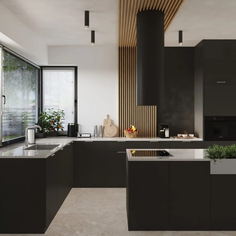 Lampa sufitowa w czarno-srebrnym kolorze Crown – Sollux