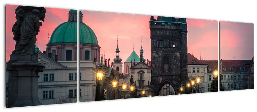 Obraz  - Na Moście Karola (170x50 cm)