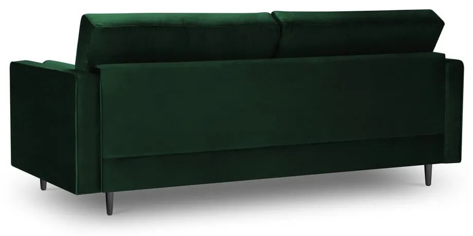 Zielona aksamitna sofa Milo Casa Santo, 219 cm