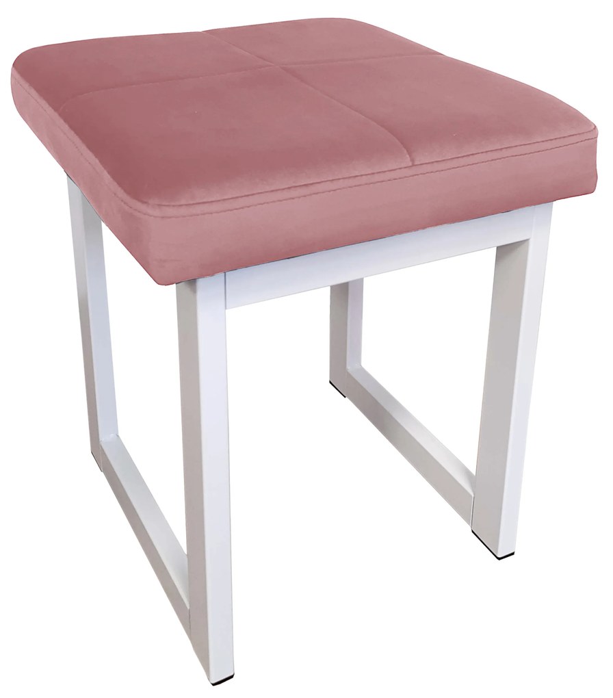 TABORET SOLID 45cm STOŁEK LOFT podstawa biała MG58