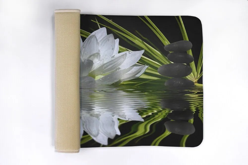 Dywanik antypoślizgowy do łazienki Dywanik antypoślizgowy do łazienki Lilia wodna