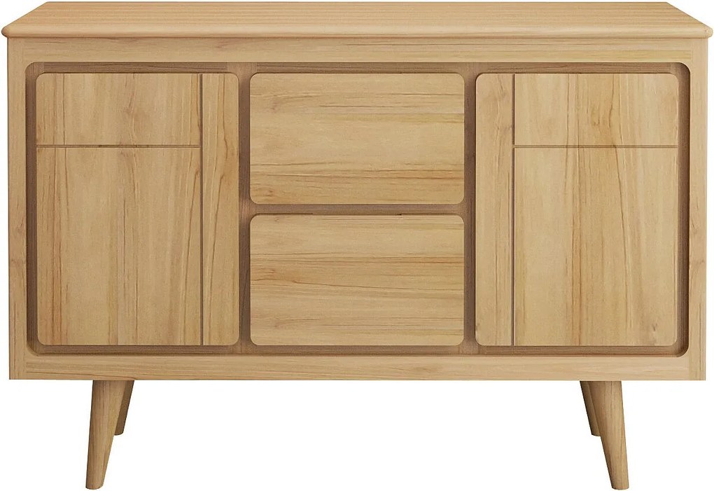 Szafka pod umywalkę na nóżkach z drewna tekowego - 120 cm - BINTUNI