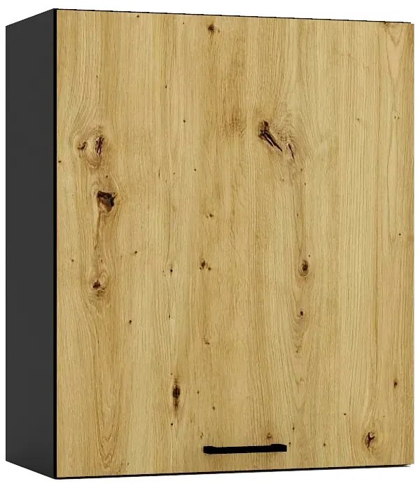 Szafka kuchenna wisząca 60 cm grafit + dąb artisan - Coleo 21X