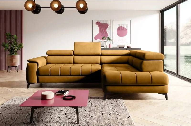 Narożnik CHIVAS L z Elektryczną regulacją siedziska wolnostojący WERSAL