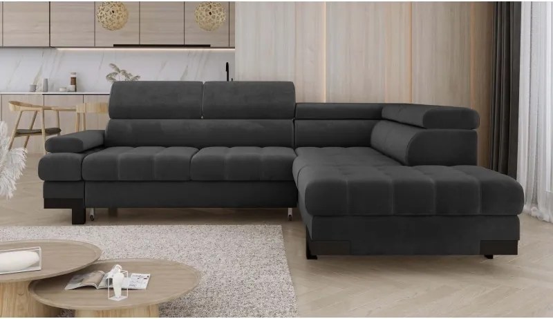 Narożnik SELVA L z funkcją spania i pojemnikiem SALVADOR 16 WERSAL