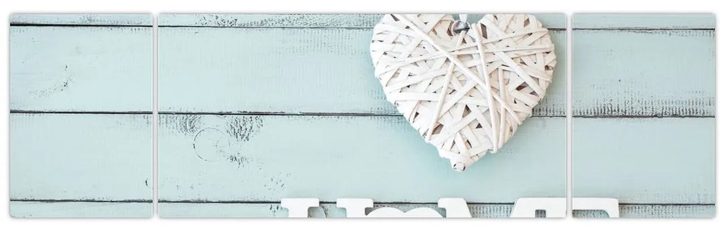 Obraz - I love home (170x50 cm)
