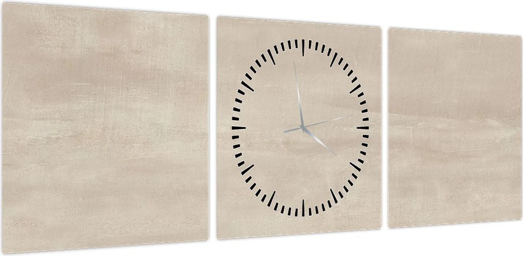 Obraz - Naturalny marmur (z zegarem) (90x30 cm)
