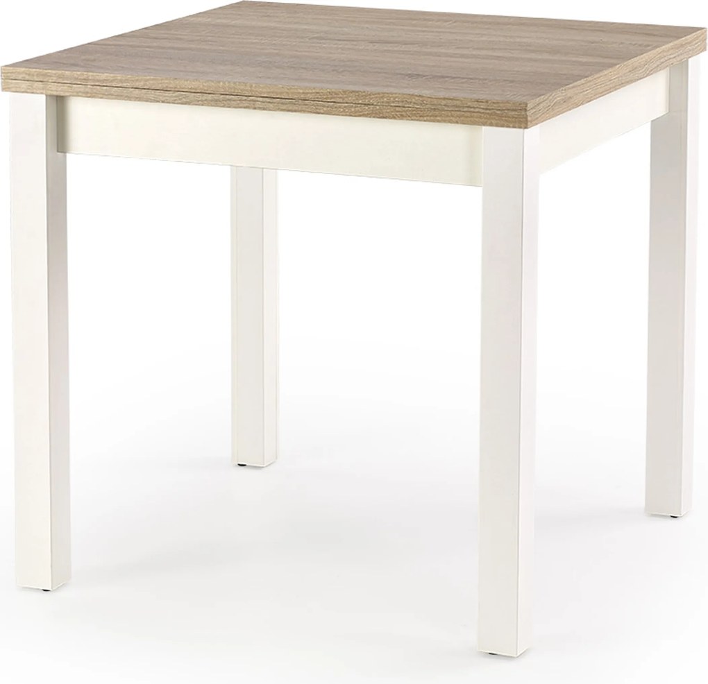 Rozkładany stół Gracjan z białymi nogami