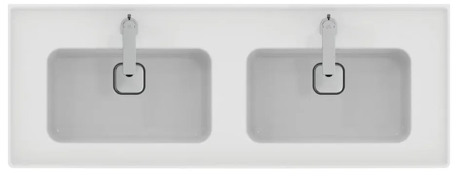 Biała ceramiczna umywalka podwójna 124x46 cm Strada II – Ideal Standard