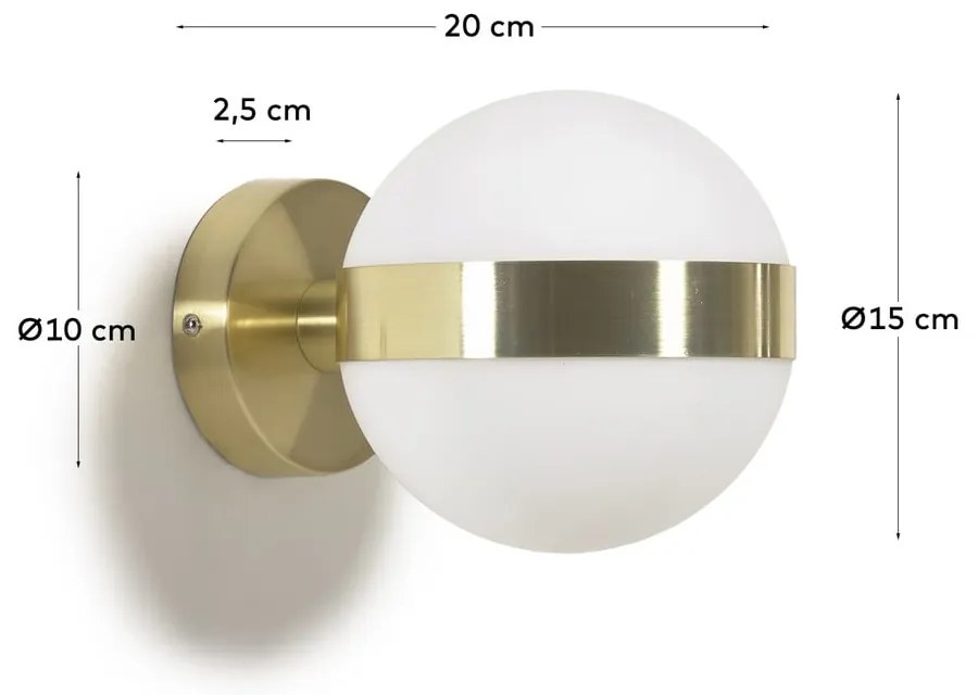 Kinkiet w kolorze złota ø 15 cm Anasol – Kave Home