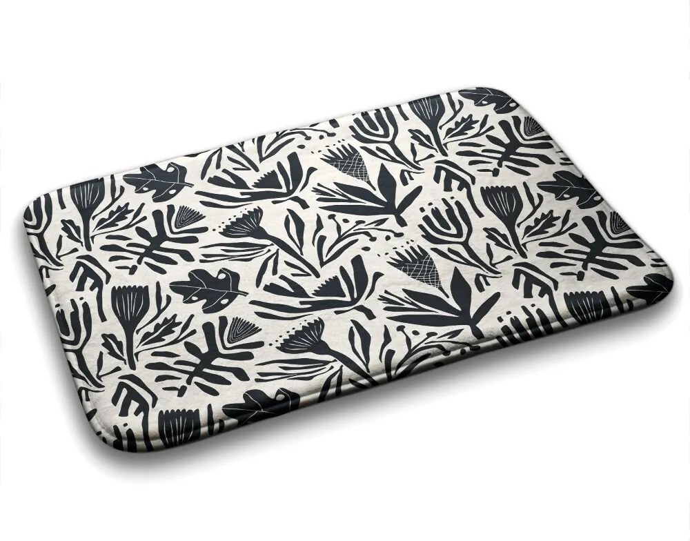 Dywanik do łazienki Dywanik do łazienki Rośliny Abstrakcja