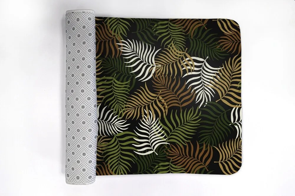 Dywanik antypoślizgowy do łazienki Dywanik antypoślizgowy do łazienki Roślinny wzór