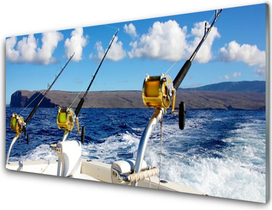 Panel Szklany Spokojny Rejs Wędkarski