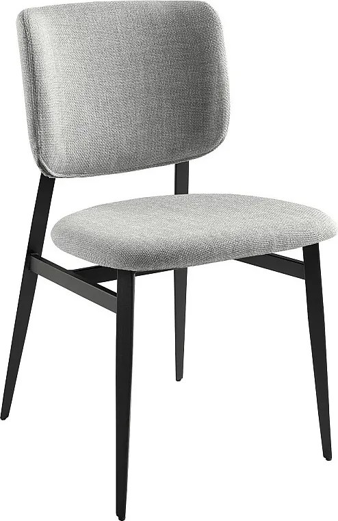 Jasnoszare krzesło z tkaniny 4147 ANGEL CERDA