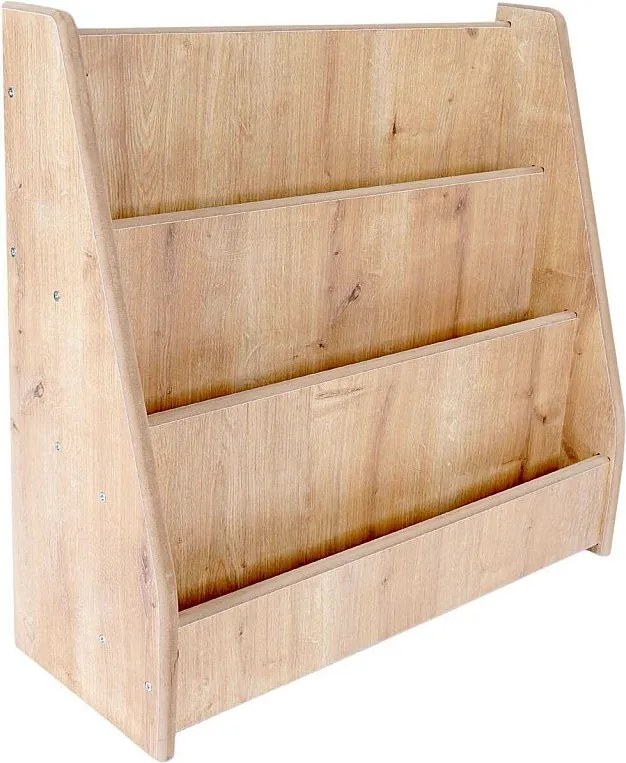 Półka modułowa Premium z płyty MDF dębowej – 10-częściowy system montażu ściennego