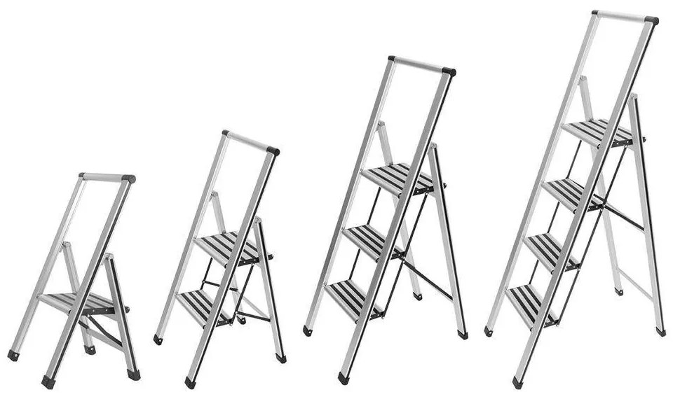 Aluminiowa drabina, 3-stopniowa, WENKO