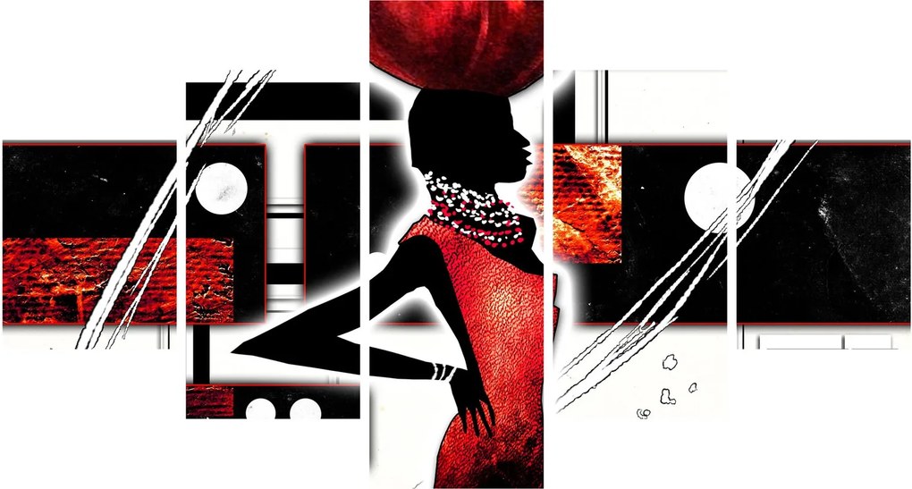 Obraz obrazu starożytnej damy (125x70 cm)