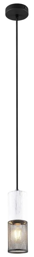 Czarno-biała lampa wisząca ø 10 cm Tosh – Trio