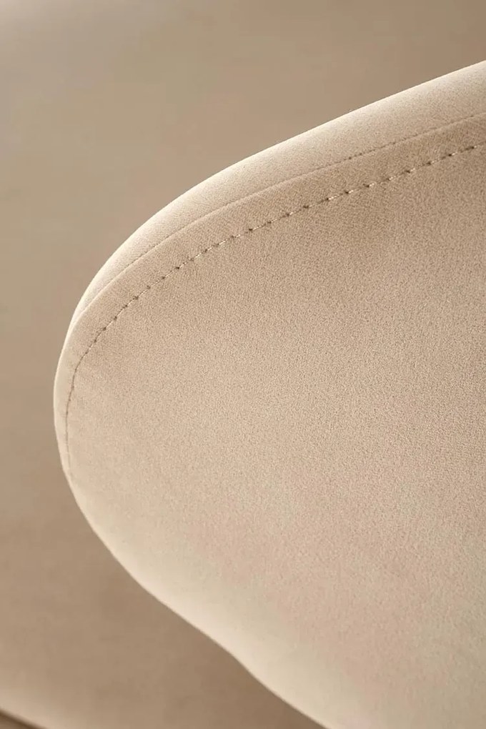 Beżowe barowe krzesło z oparciem C1-B11