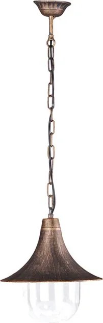 Czarno-złota zewnętrzna lampa wisząca - S317-Cardan