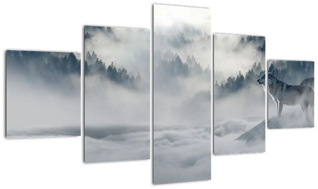 Obraz wilków (125x70 cm)