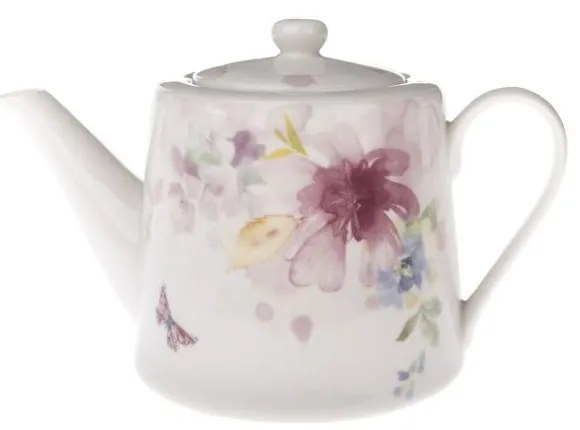 Biały porcelanowy dzbanek do herbaty 900 ml – Dakls
