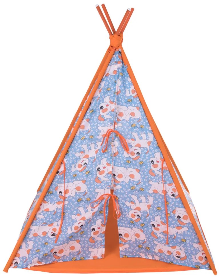 Namiot Tipi z poduszką i matą Pieski L065-13BW 104 x 104 x 124 cm PATIO
