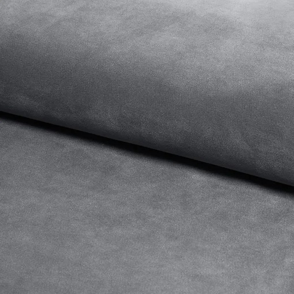 FOTEL ASPREY 1 VELVET SZARY BLUVEL 14/ WENGE SIGNAL