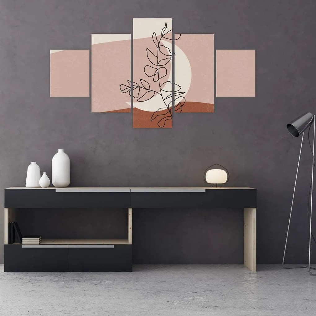 Obraz - Boho leaves N⁰2 (125x70 cm)