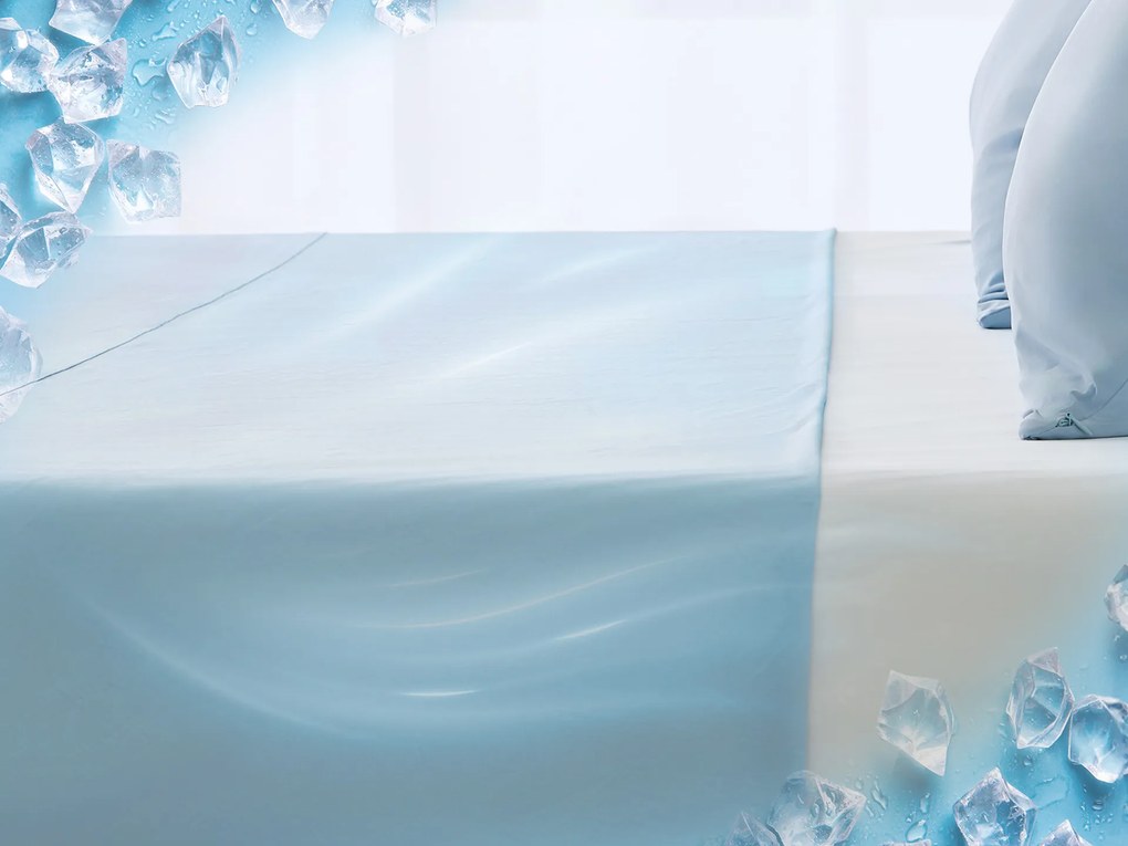 Narzuta chłodząca niebieska 140x250 cm