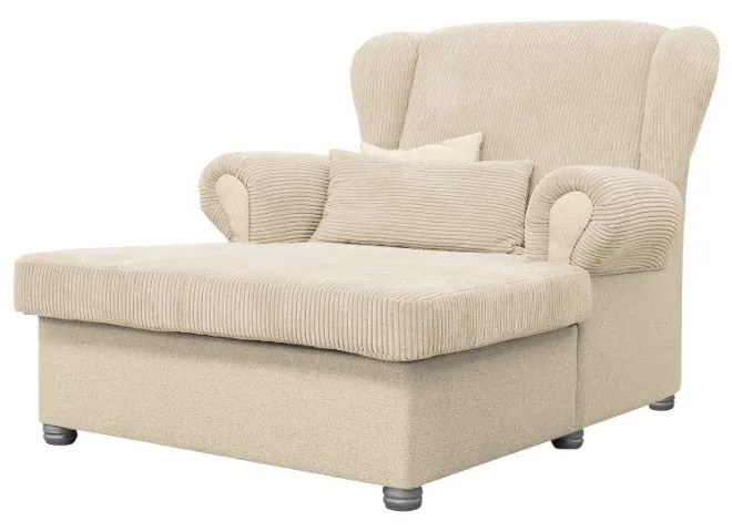 Beżowy sztruksowy fotel Lord – Ropez