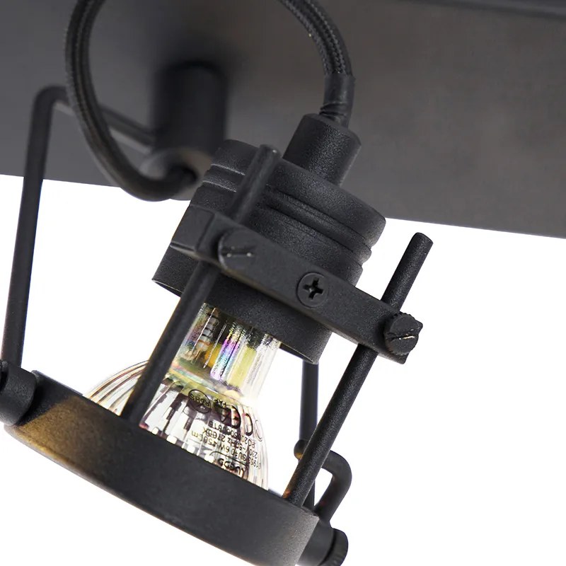 Inteligentny Plafon / Reflektorek / Spot / Spotow / Lampy sufitowe czarny 3-punktowy z WiFi GU10 - SupluxPrzemysłowy Oswietlenie wewnetrzne