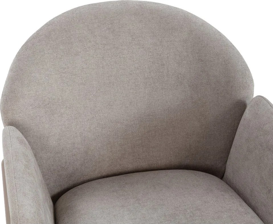 Beżowe tapicerowane fotele jadalniane zestaw 2 szt. Aslin – MOME