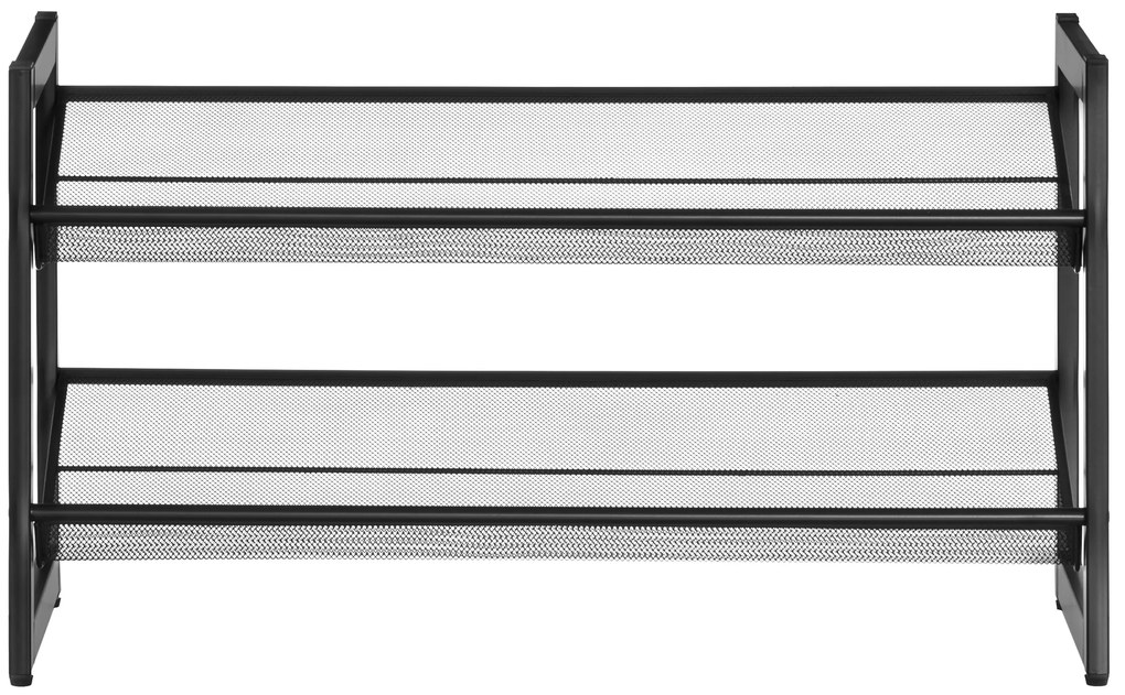 Metalowy stojak na buty MIMMI, 2 poziomy, 74 cm