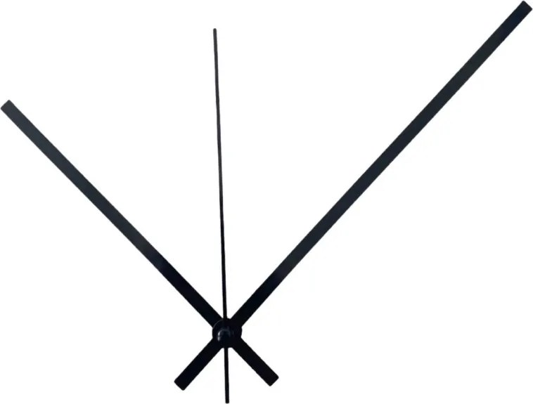 Czarne proste aluminiowe wskazówki zegarowe 18,5 / 14 cm